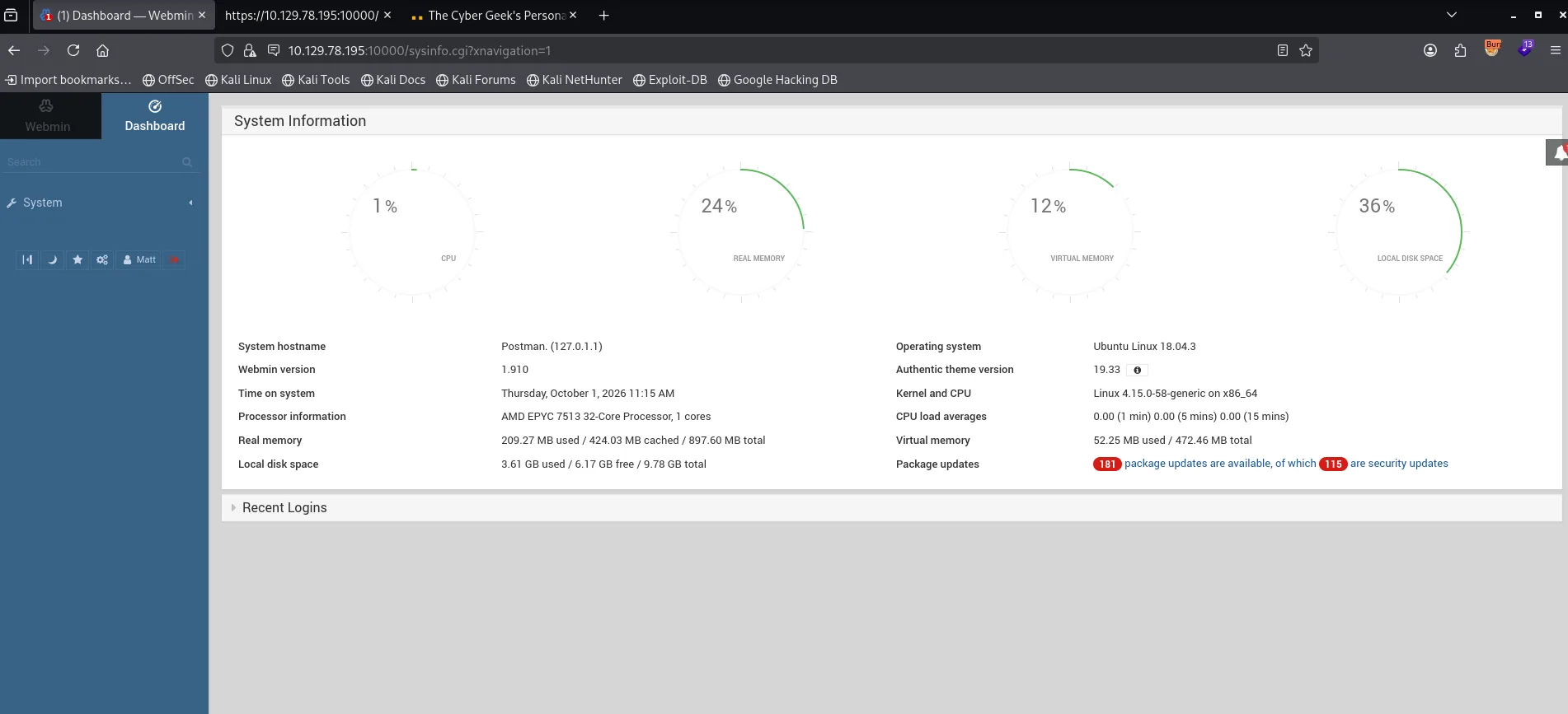Webmin packageup RCE module in metasploit