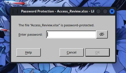 Access_Review.xlsx password prompt